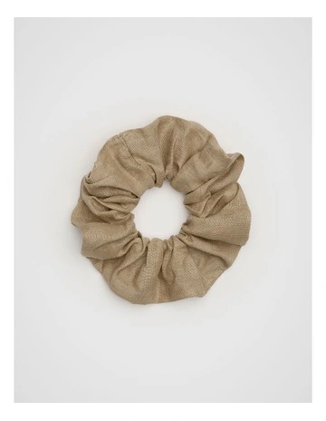 Linen Scrunchie in Rye