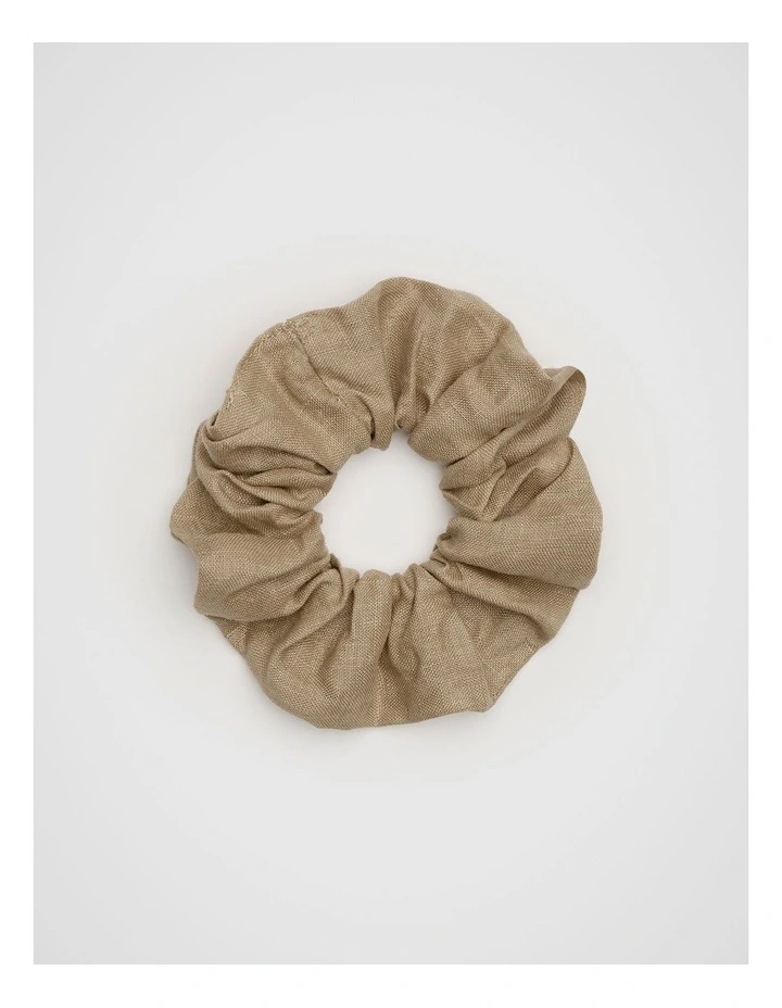 Linen Scrunchie in Rye image 1