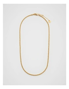 Fine Rope Necklace in Gold