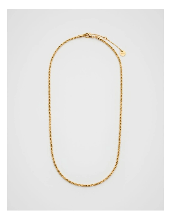 Fine Rope Necklace in Gold image 1