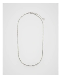 Fine Rope Necklace in Silver