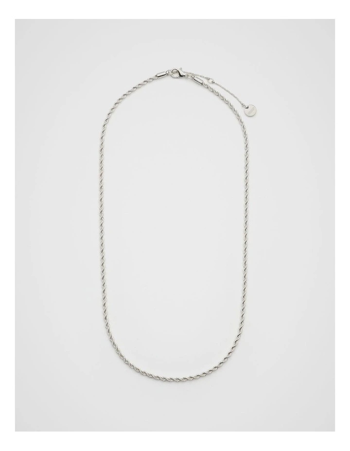 Fine Rope Necklace in Silver image 1