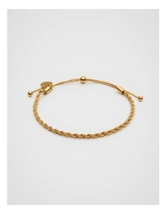 Fine Rope Bracelet in Gold