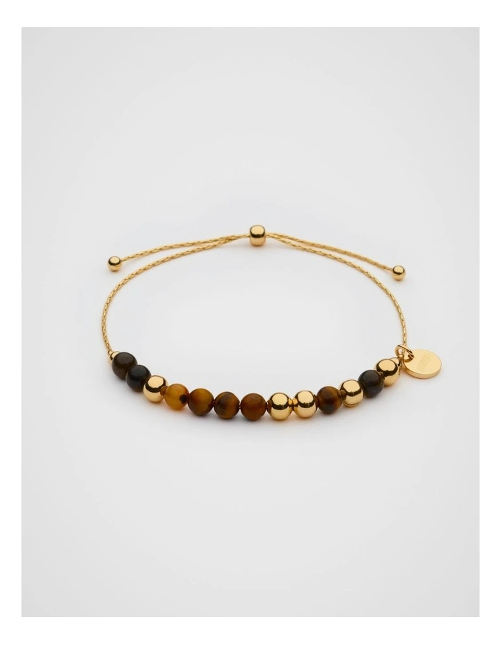 Stone Mix Toggle Bracelet in Gold image 1