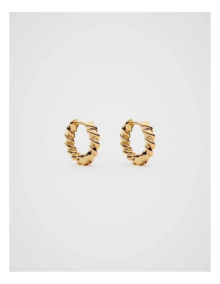 Fine Rope Earring in Gold image 1