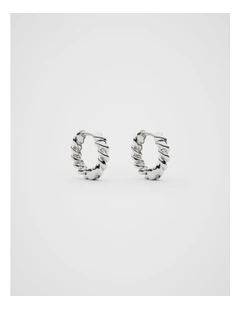 Fine Rope Earring in Silver