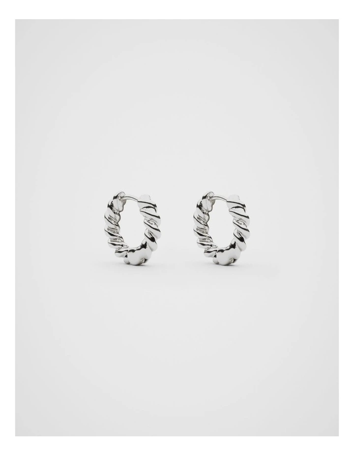 Fine Rope Earring in Silver image 1