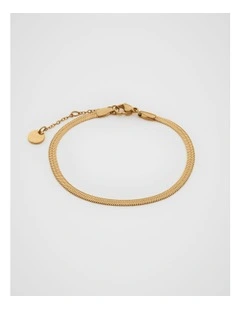 Waterproof Snake Chain Bracelet in Gold