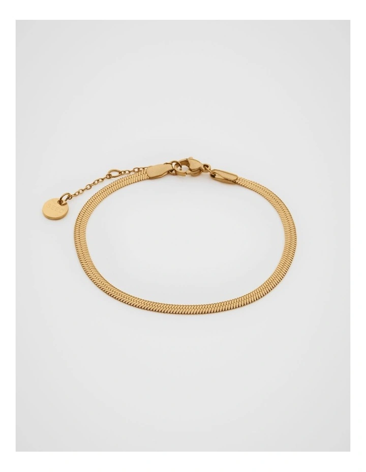 Waterproof Snake Chain Bracelet in Gold image 1