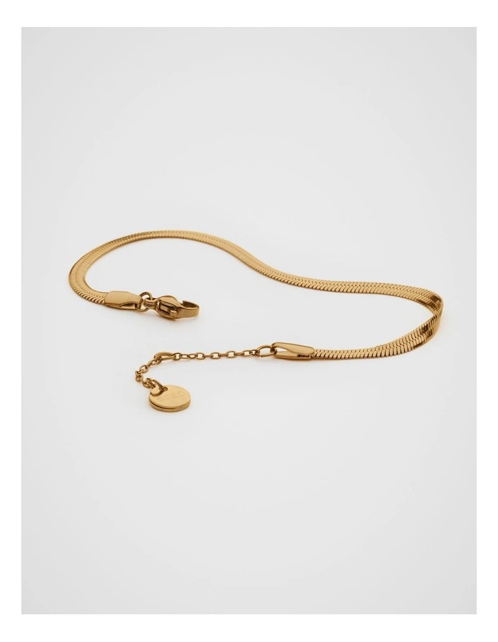 Waterproof Snake Chain Bracelet in Gold image 3