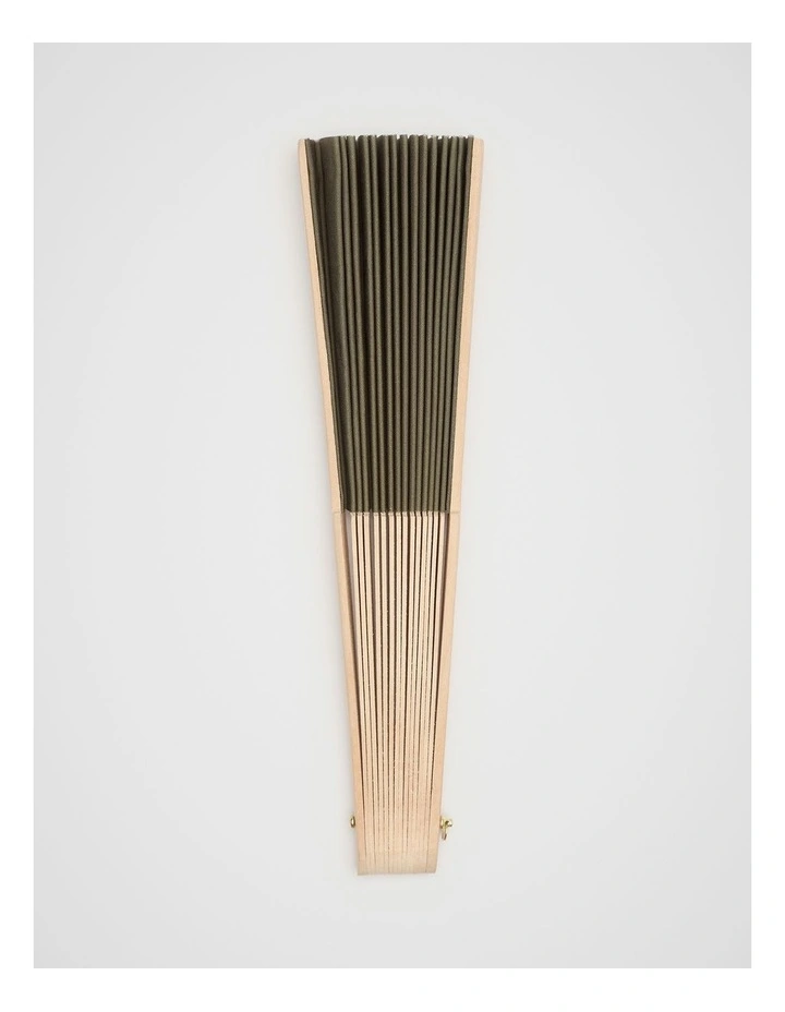 Seed Hand Fan in Olive Leaf image 2