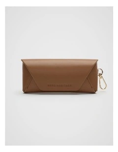 Sunglasses Case in Deep Tan