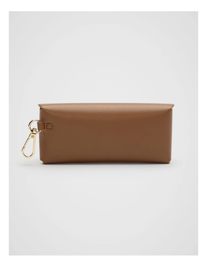 Sunglasses Case in Deep Tan image 2