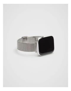 Smart Watch Band Mesh in Silver