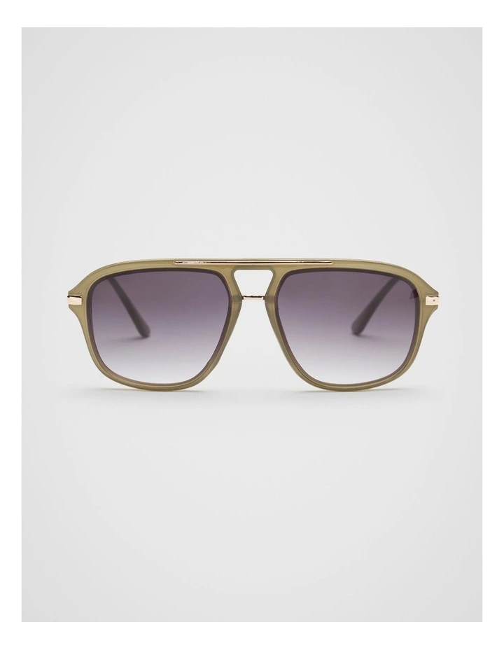 Amanda Aviator Sunglasses in Olive Leaf image 1