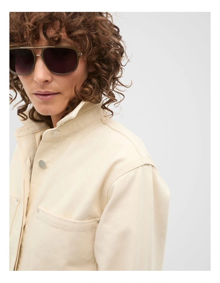 Amanda Aviator Sunglasses in Olive Leaf image 2