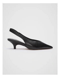 Alani Slingback Heels in Black