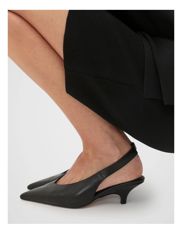 Alani Slingback Heels in Black image 2