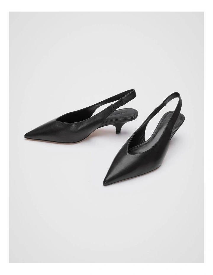 Alani Slingback Heels in Black image 3