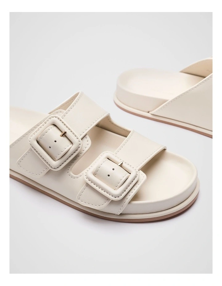 Dulci Covered Buckle Slide in Tofu image 3