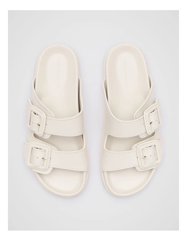Dulci Covered Buckle Slide in Tofu image 4