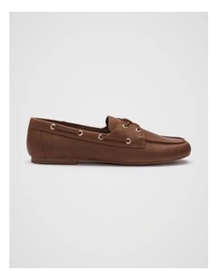 Rosa Boat Shoes in Deep Tan