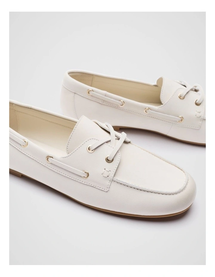 Rosa Boat Shoes in Tofu image 3