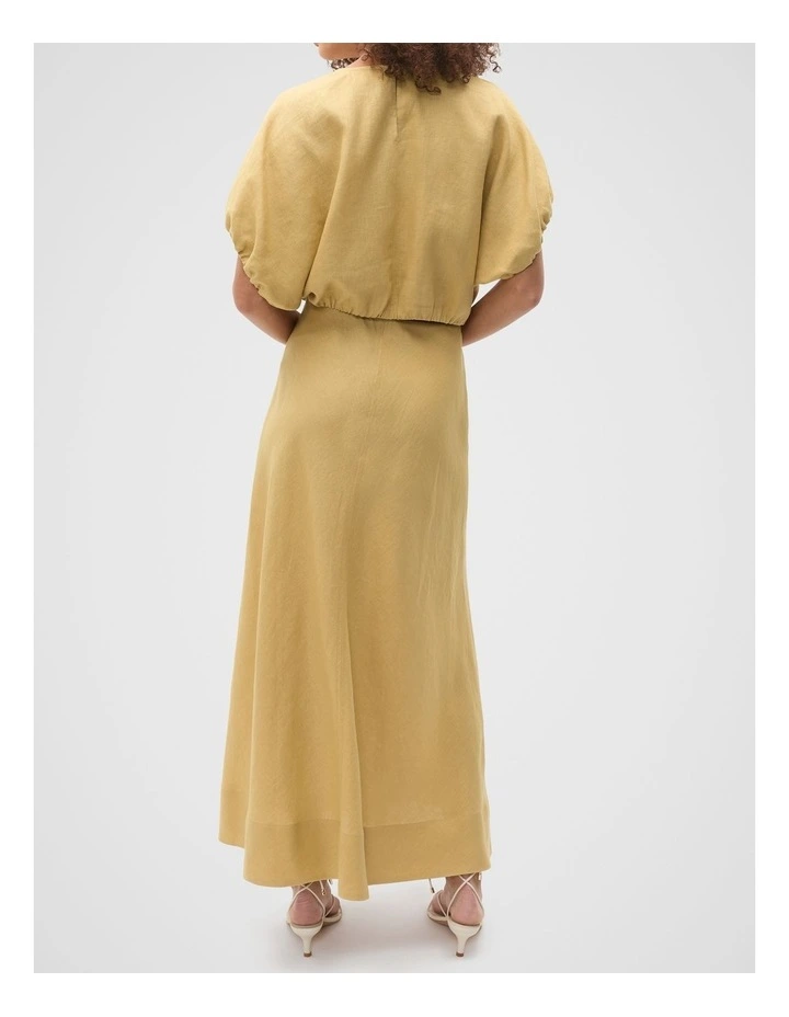 Linen Bubble Top in Honey image 2