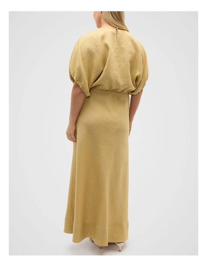 Linen Bubble Top in Honey image 6