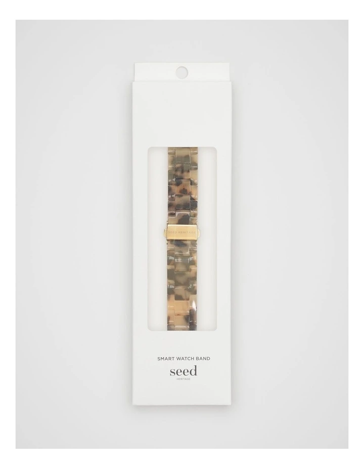 Resin Smart Watch Band in Milk Tort image 1