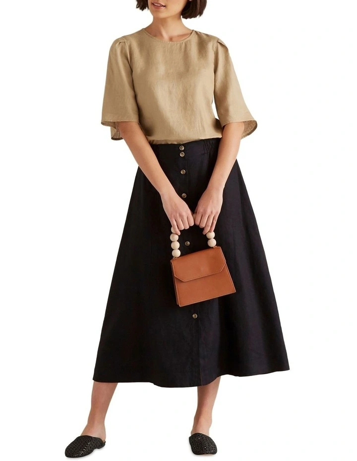 Flutter Sleeve Linen Top image 3