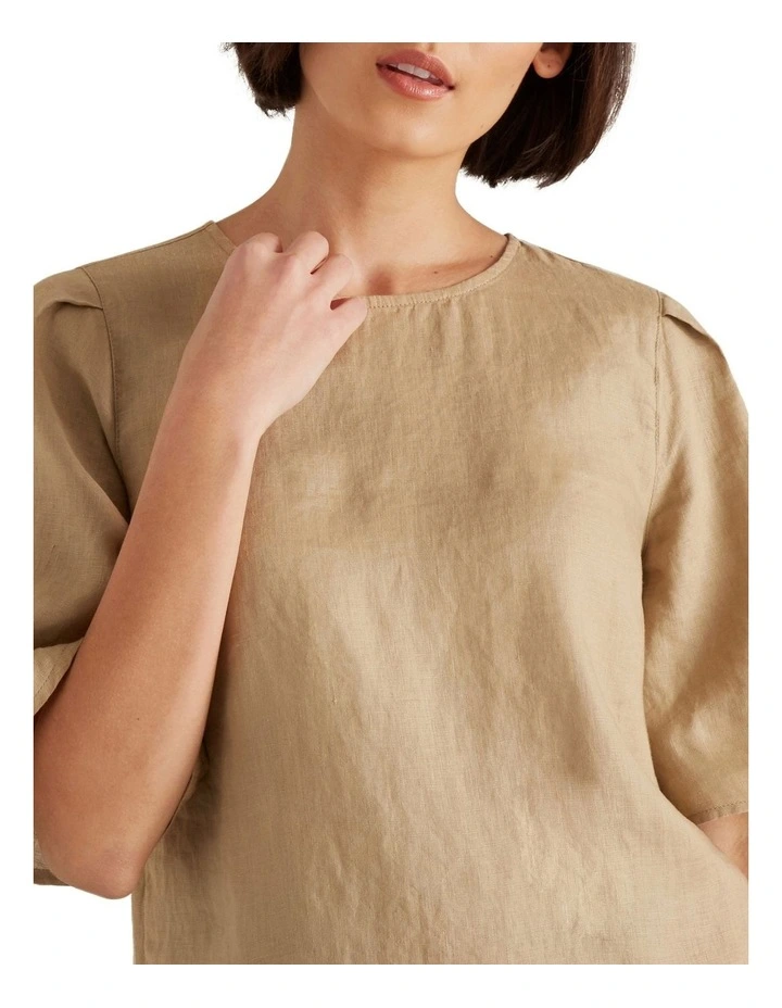 Flutter Sleeve Linen Top image 4