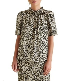 Animal Print Blouse