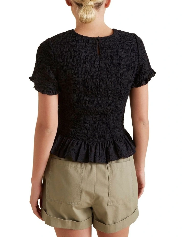 Shirred Frill Top image 3
