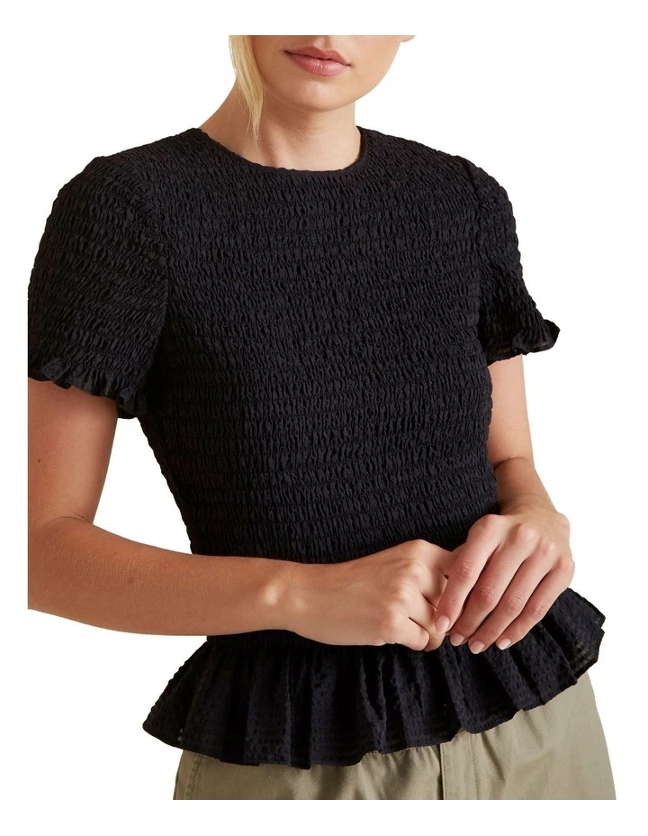 Shirred Frill Top image 4