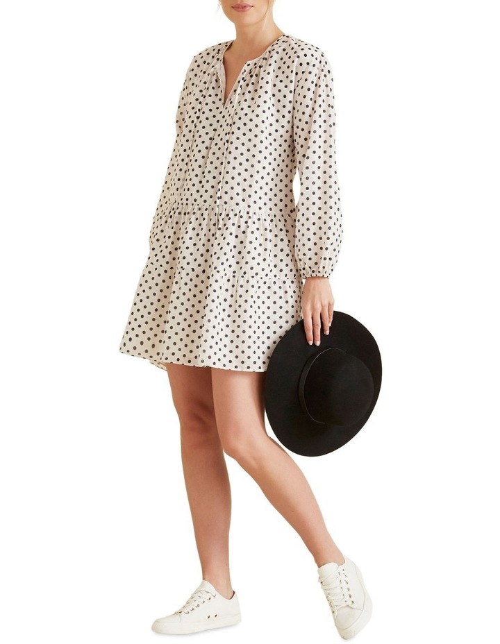 Spotty tiered dress clearance