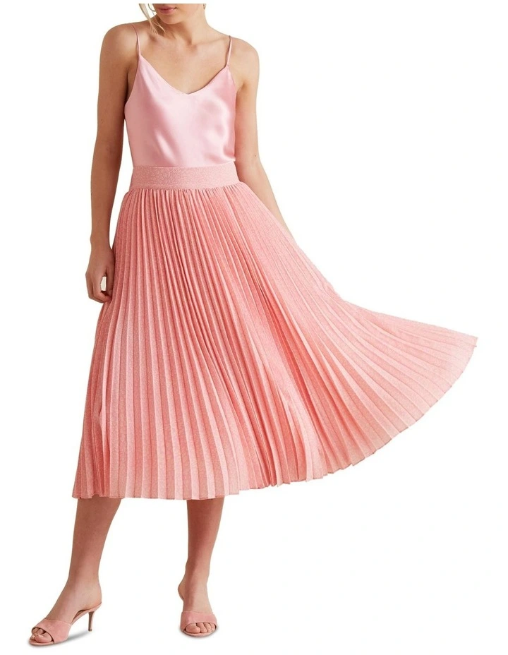 Midi Length Pleat Skirt image 2