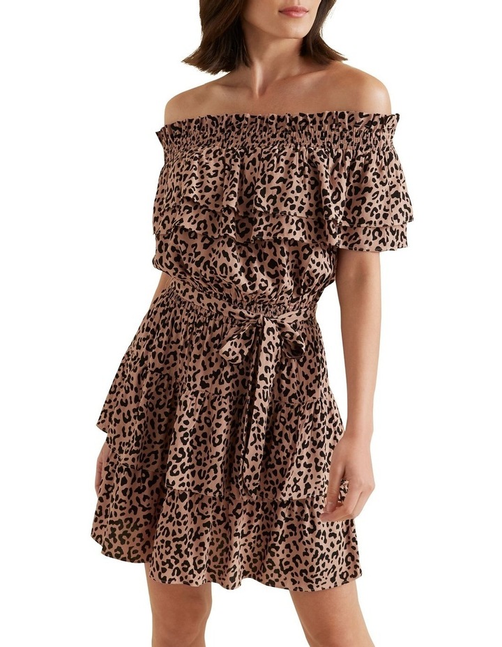 seed heritage ocelot off shoulder dress myer