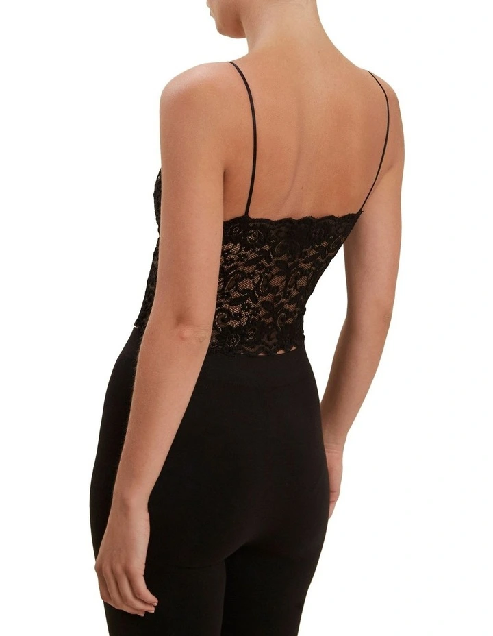 Fine Lace Bralette Black image 3
