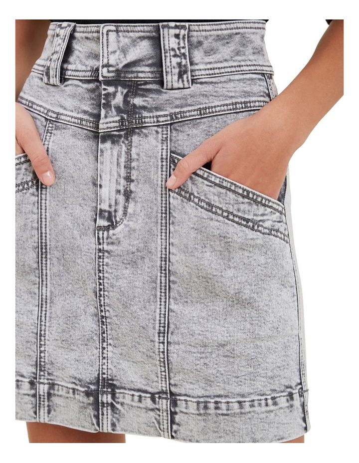 Denim panel skirt Clearance
