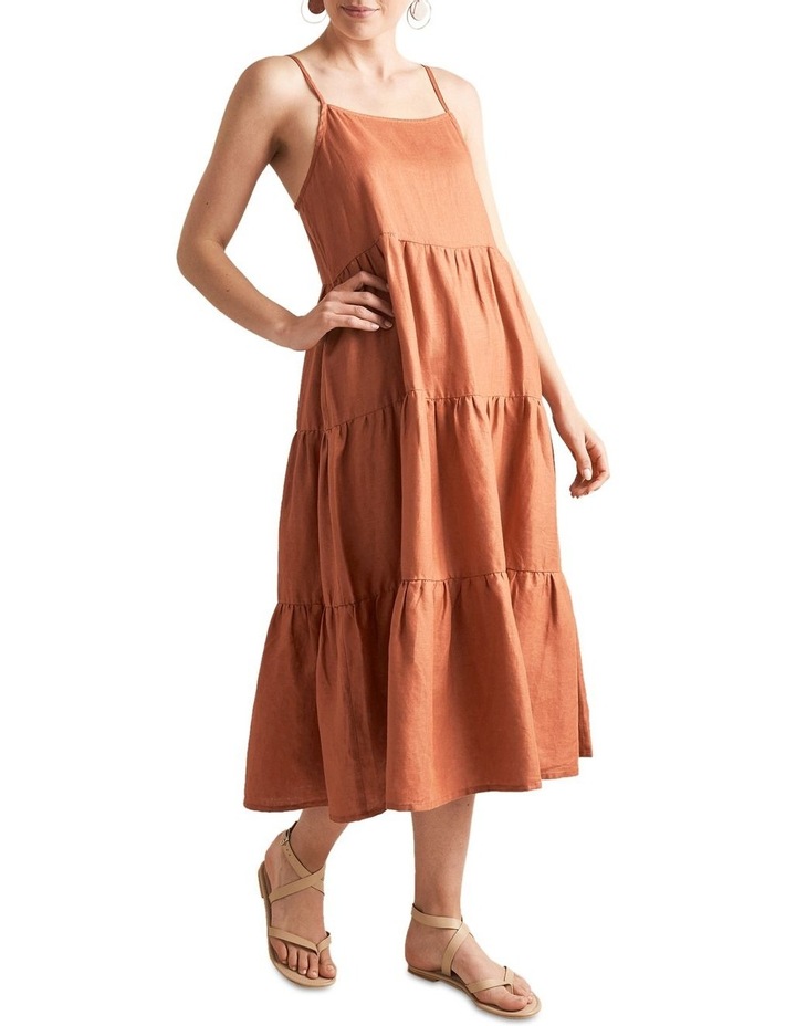 Seed tiered linen dress Clearance