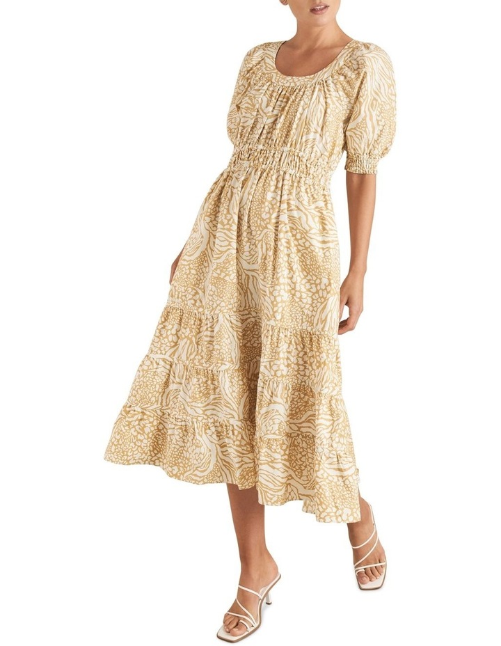 Seed spliced animal trapeze dress clearance