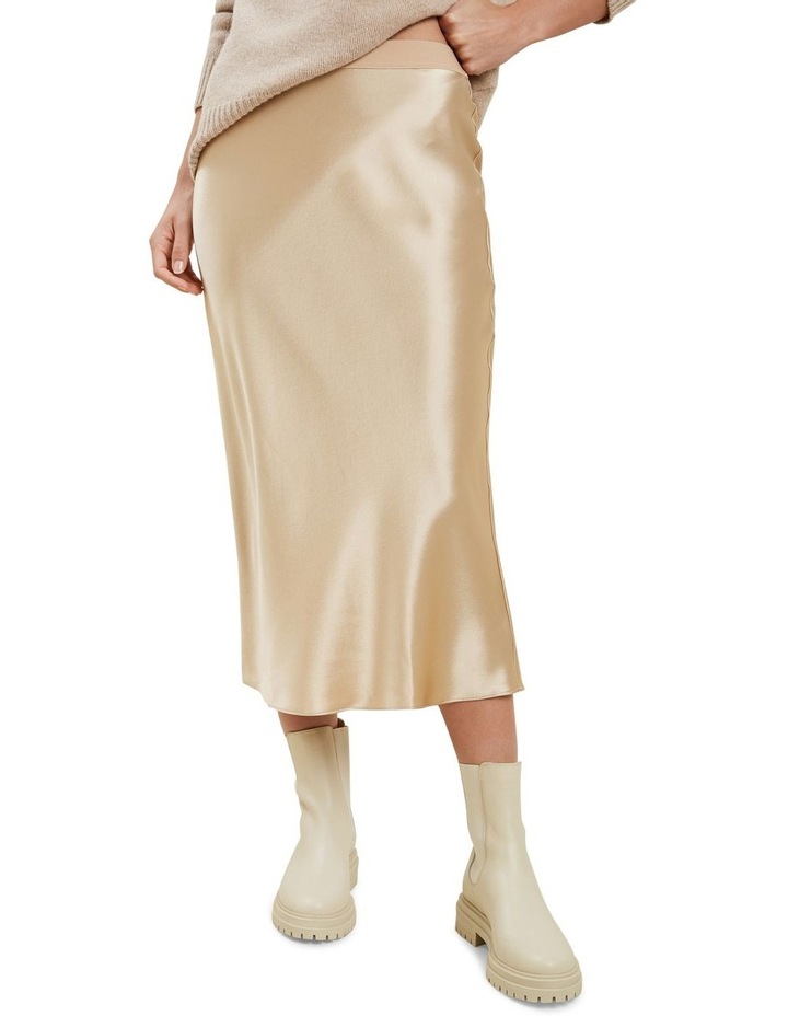Seed satin midi skirt clearance
