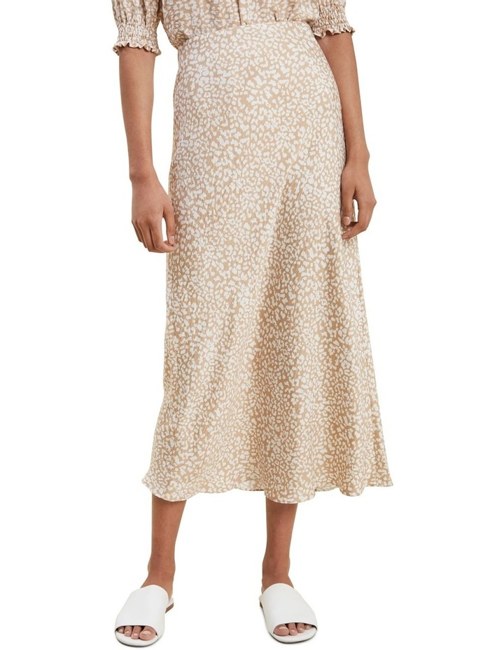 seed silk midi skirt