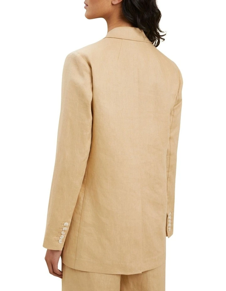 Linen Longline Blazer image 3