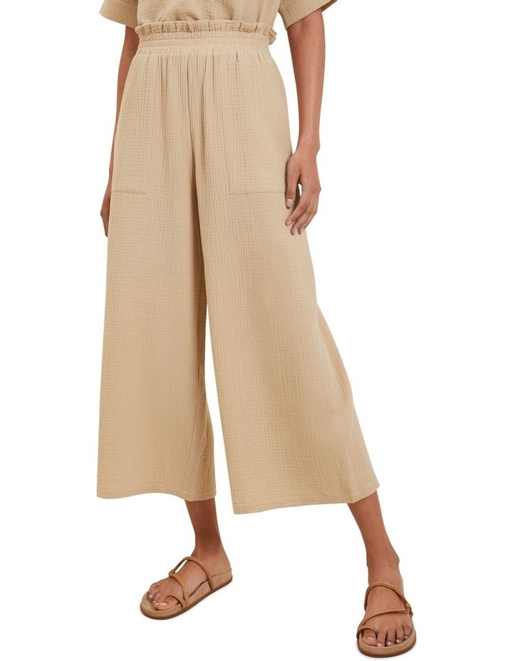 Cheesecloth Wide Leg Pant