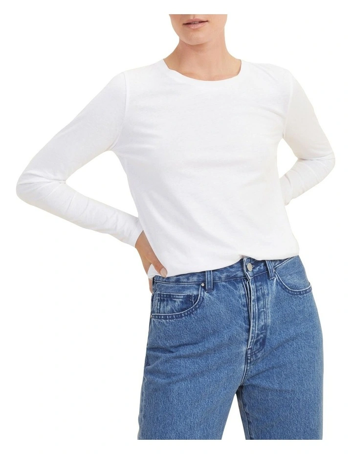 Core Long Sleeve Top Whisper White image 1