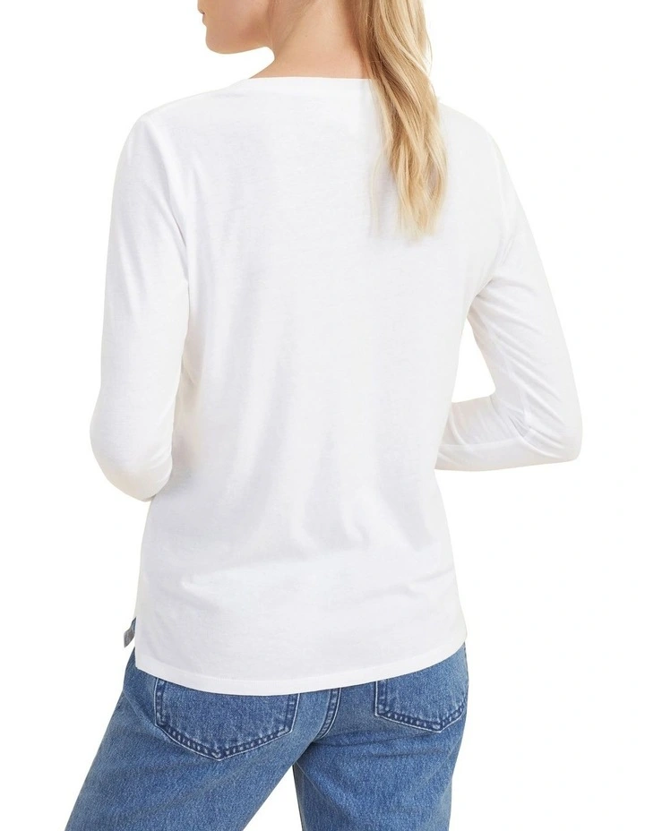Core Long Sleeve Top Whisper White image 4