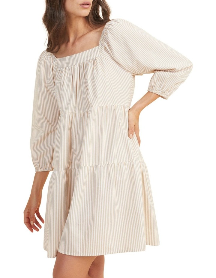 Voile Stripe Mini Dress