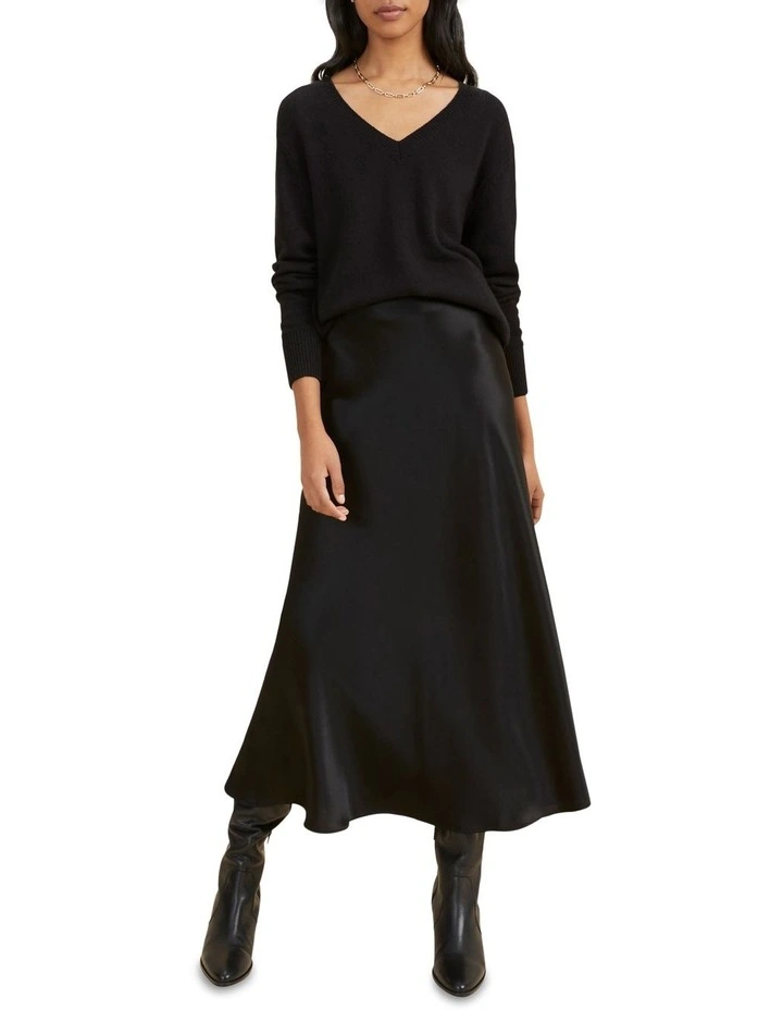 Satin Maxi Skirt image 1